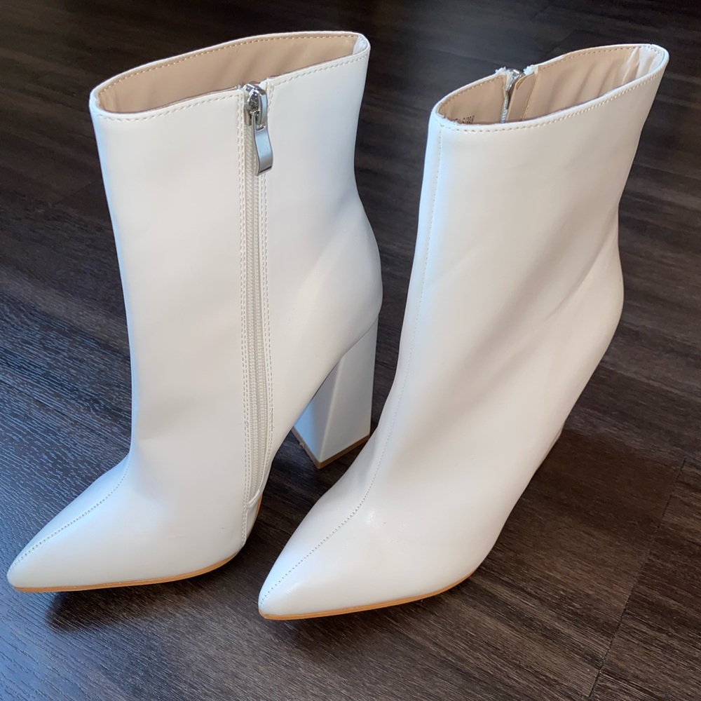 Boohoo Flared Heel Sock Boots